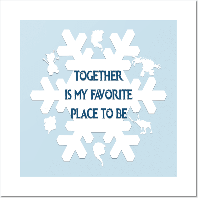 Together is My Favorite Place to Be Wall Art by AGirl95